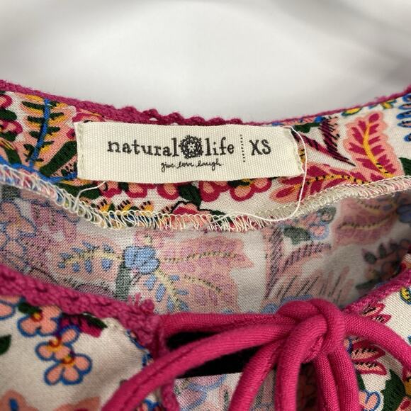 NATURAL LIFE Colorful Floral Mini Dress - Picture 8 of 12